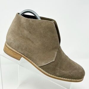 Blondo Verona Tan Suede Waterproof Leather Slip On Ankle Boots Size 7